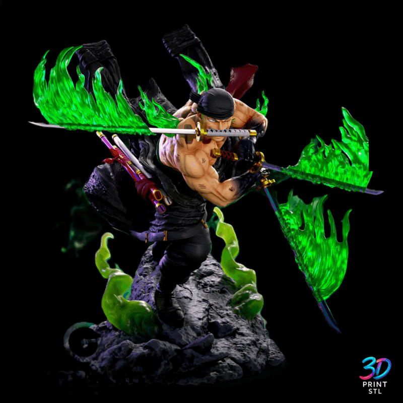 Zoro One Piece | 3D Print Model | STL - Image 4