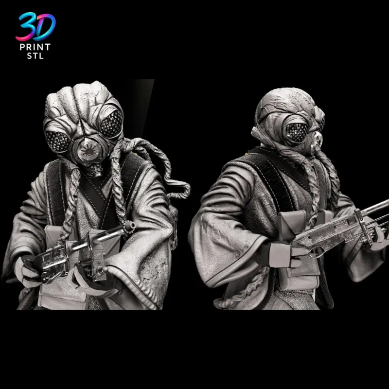 Zuckuss Star Wars | 3D Print File | STL - Image 4