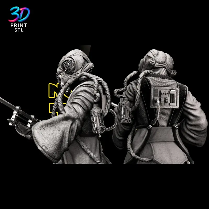 Zuckuss Star Wars | 3D Print File | STL - Image 5